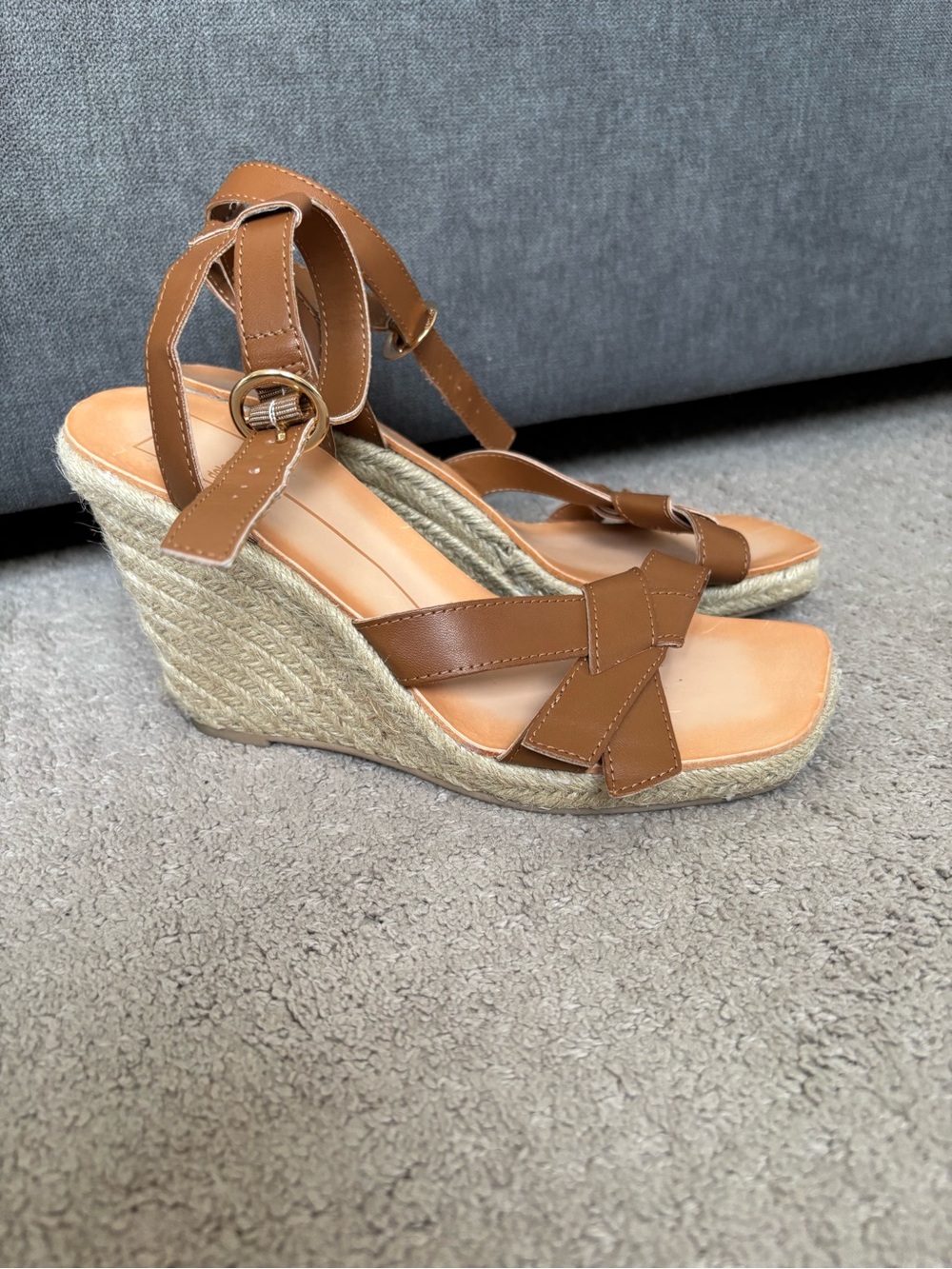 Dolce Vita Tan Espadrille Wedge Sandals